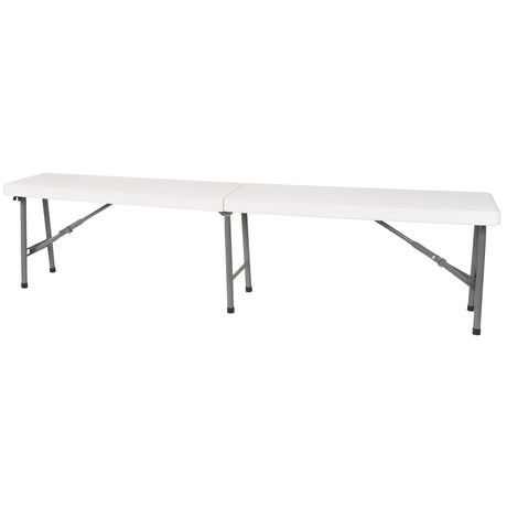 Folding Bench, Polyethylene, 72" L x 12" W x 17" H