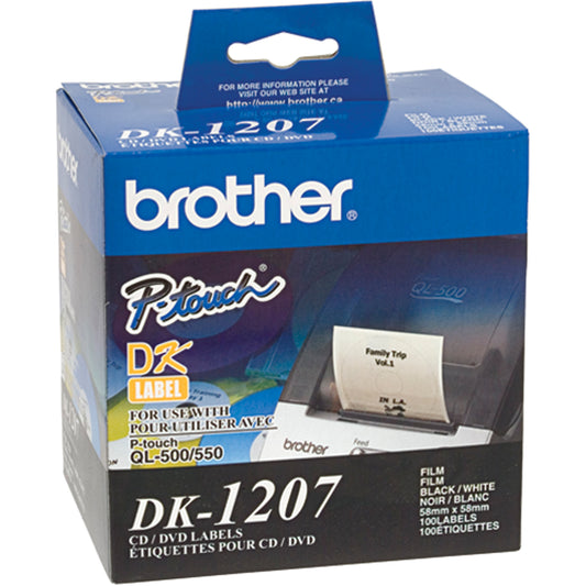 DK Series Die Cut Round CD/DVD Labels