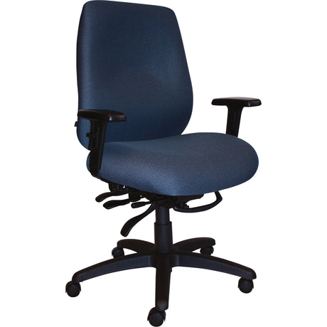 Cierra™ Heavy Duty Ergonomic Chairs, Fabric, Blue, 400 lbs. Capacity