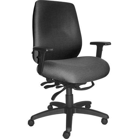 Cierra™ Heavy Duty Ergonomic Chairs, Fabric, Grey, 400 lbs. Capacity