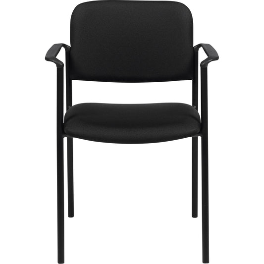 Stacking Chairs, Fabric, 32" High, 300 lbs. Capacity, Black