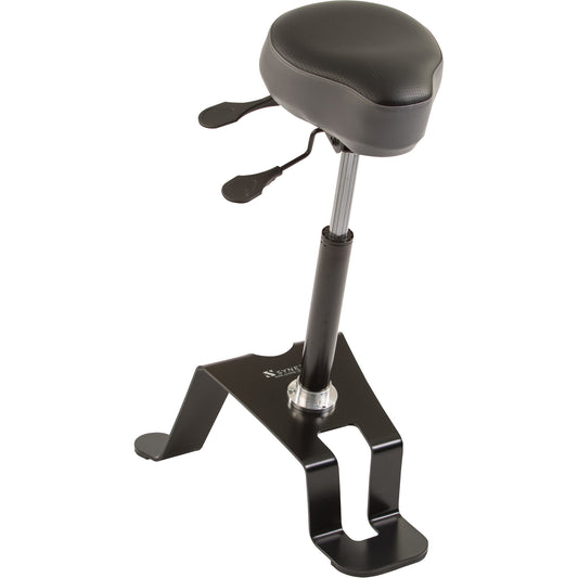 TA 180™ Ergonomic Sit/Stand Chair, Vinyl, Black
