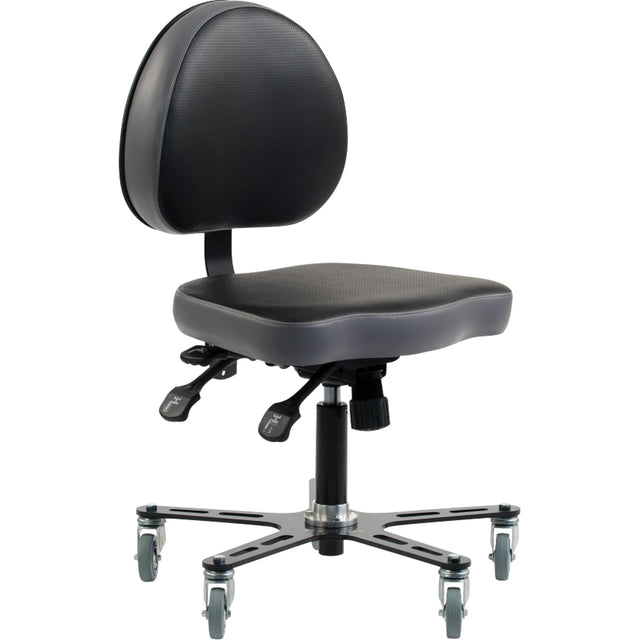 SF 180™ Multi-Tilt Ergonomic Chair, Vinyl, Black/Grey