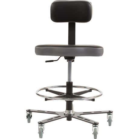 TF 160™ Ergonomic Chair, Vinyl, Black/Grey