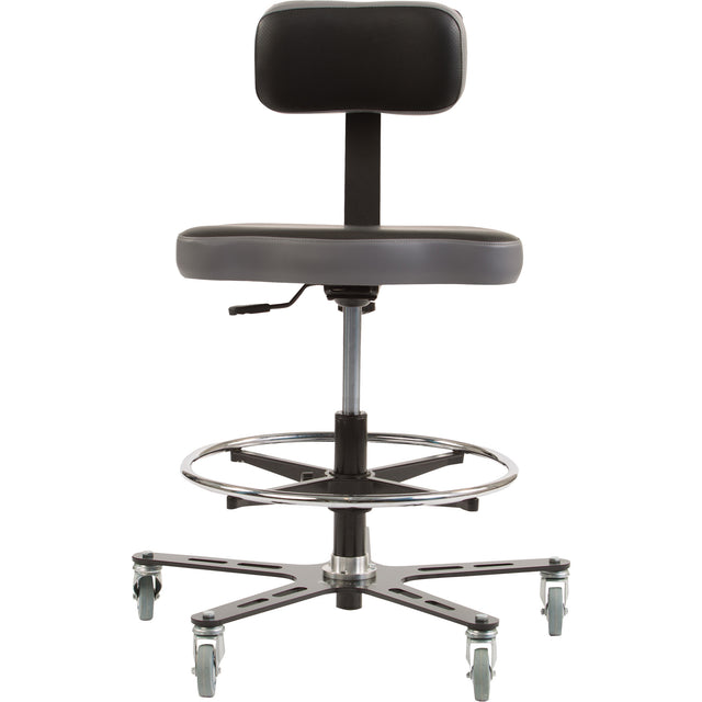 TF 160™ Ergonomic Chair, Vinyl, Black/Grey