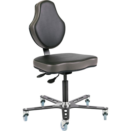 Vega™ Multi-Tilt Ergonomic Chair, Vinyl, Black/Grey