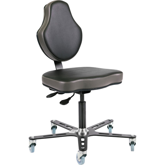 Vega™ Multi-Tilt Ergonomic Chair, Vinyl, Black/Grey