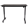 Adjustable Stand-Up Desk, Stand-Alone Desk, 45-1/4" H x 29-1/2" D, Black