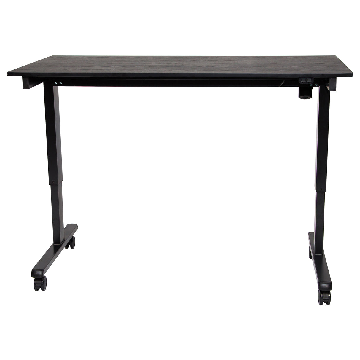 Adjustable Stand-Up Desk, Stand-Alone Desk, 45-1/4" H x 29-1/2" D, Black