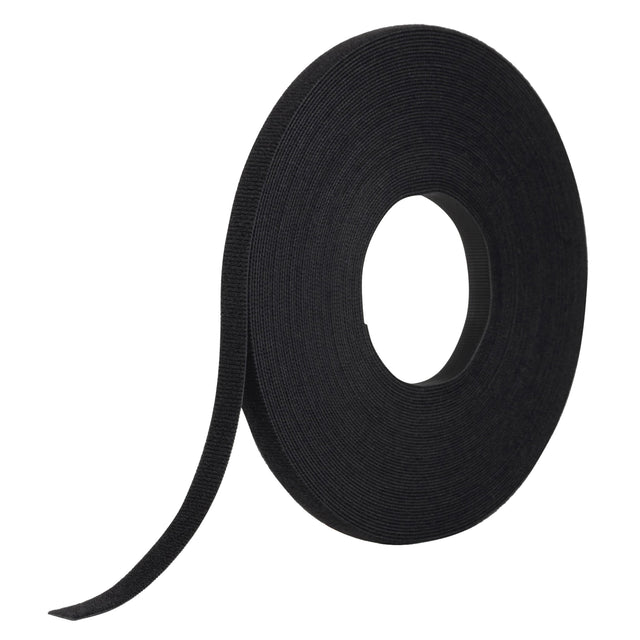 One-Wrap® Fastener Tape, Hook & Loop, 25 yds x 1/2", Self-Grip, Black