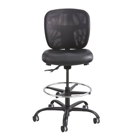 Vue™ Heavy-Duty Stool, Vinyl, Black, 350 lbs. Capacity