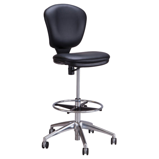 Metro™ Extended-High Chair, Vinyl, Black, 250 lbs. Capacity