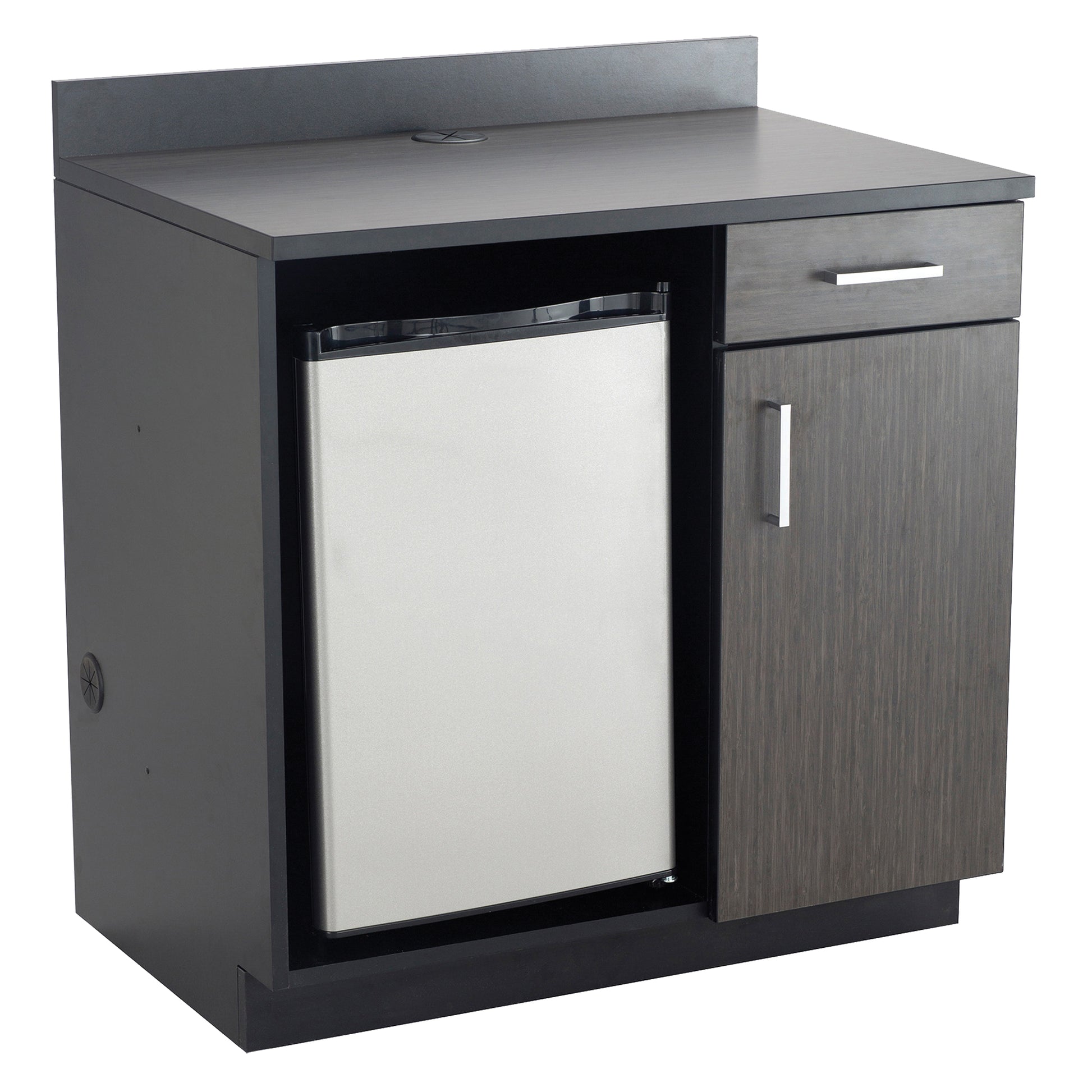Modular Cabinet, Melamine, 39" H x 36" W x 25" D, Asian Night/Black
