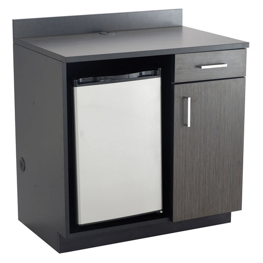 Modular Cabinet, Melamine, 39" H x 36" W x 25" D, Asian Night/Black