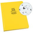 Large Bound Book, Hard Cover, Yellow, 160 Pages, 6-3/4" W x 8-3/4" L