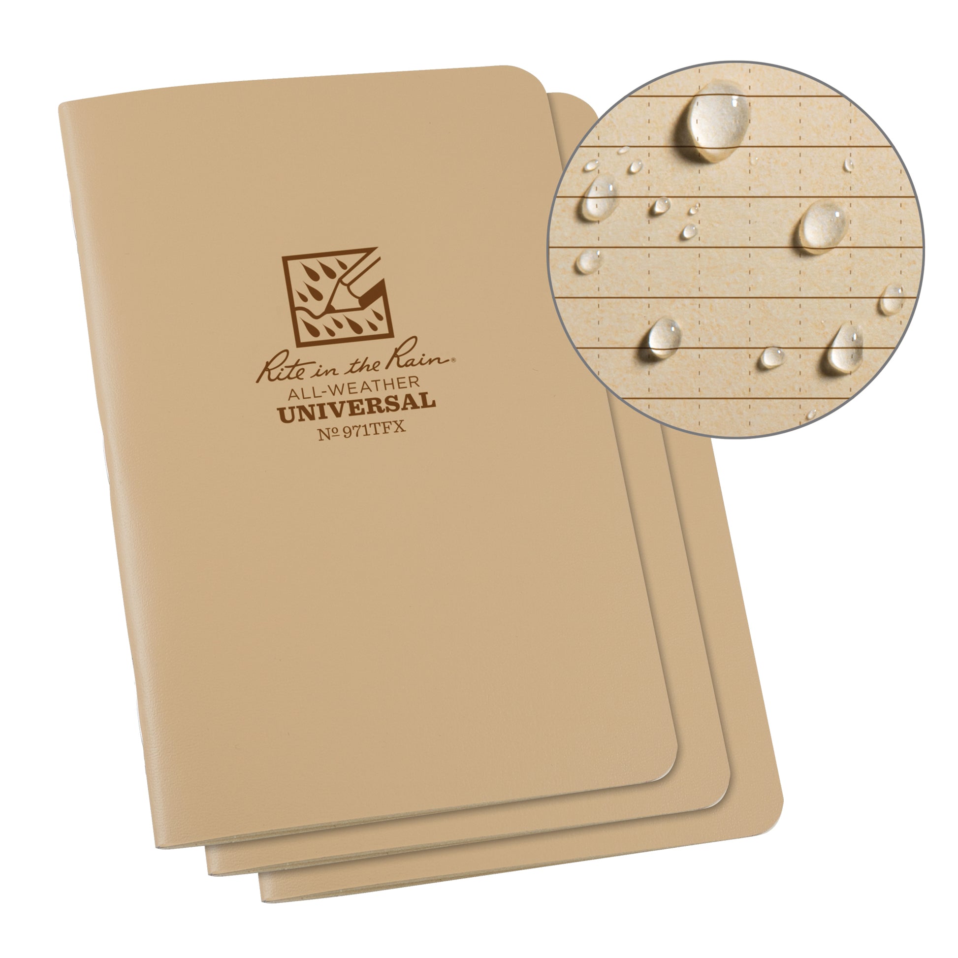 Notebook, Soft Cover, Tan, 48 Pages, 4-5/8" W x 7" L