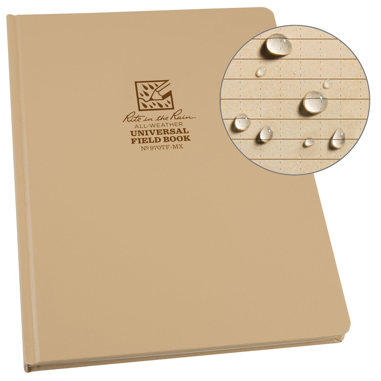 Maxi Bound Book, Hard Cover, Tan, 160 Pages, 8-1/2" W x 11" L