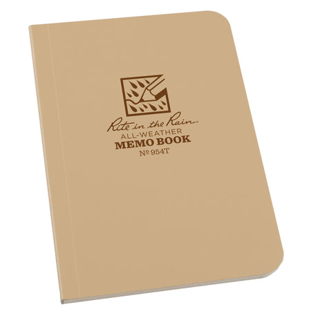 Memo Book, Soft Cover, Tan, 112 Pages, 3-1/2" W x 5" L