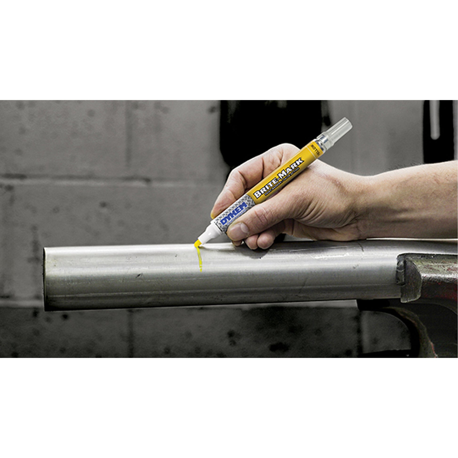 Brite-Mark® Medium Tip Paint Marker, Liquid, Yellow