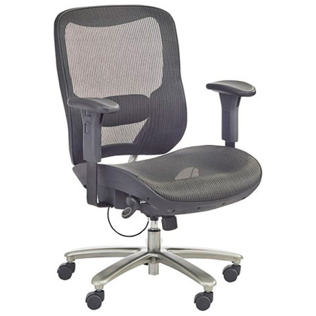 Economical Big & Tall Chair, Mesh, Black, 450 lbs. Capacity