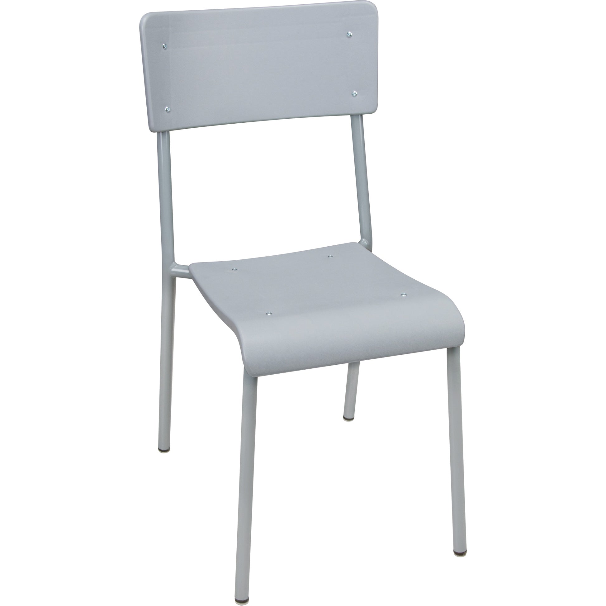 Ventura Stacking Chair, Polypropylene, 36" High, 300 lbs. Capacity, Grey