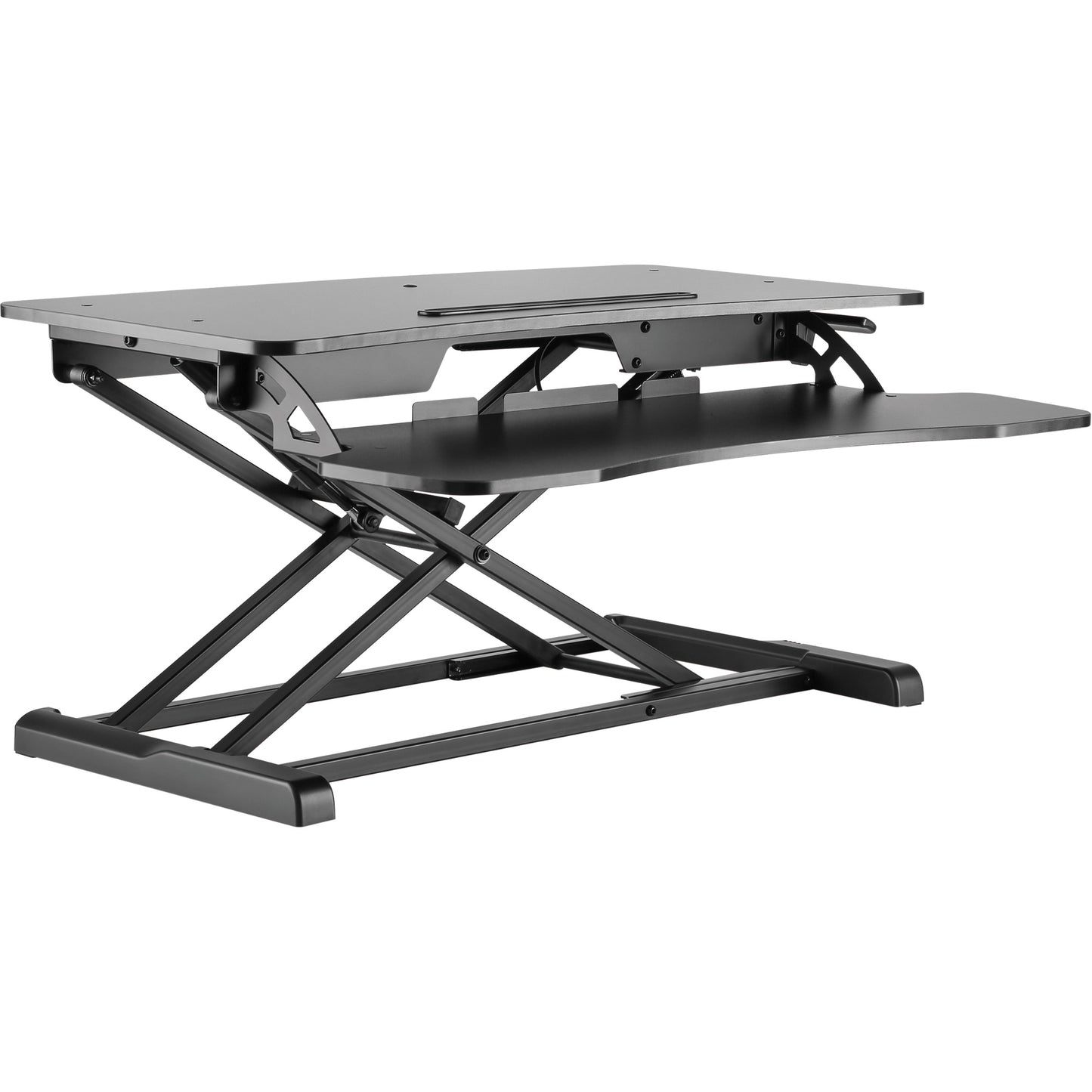 Goya™ Sit-Stand Workstation, Desktop Unit, 22" H x 31-1/2" W x 24" D, Black