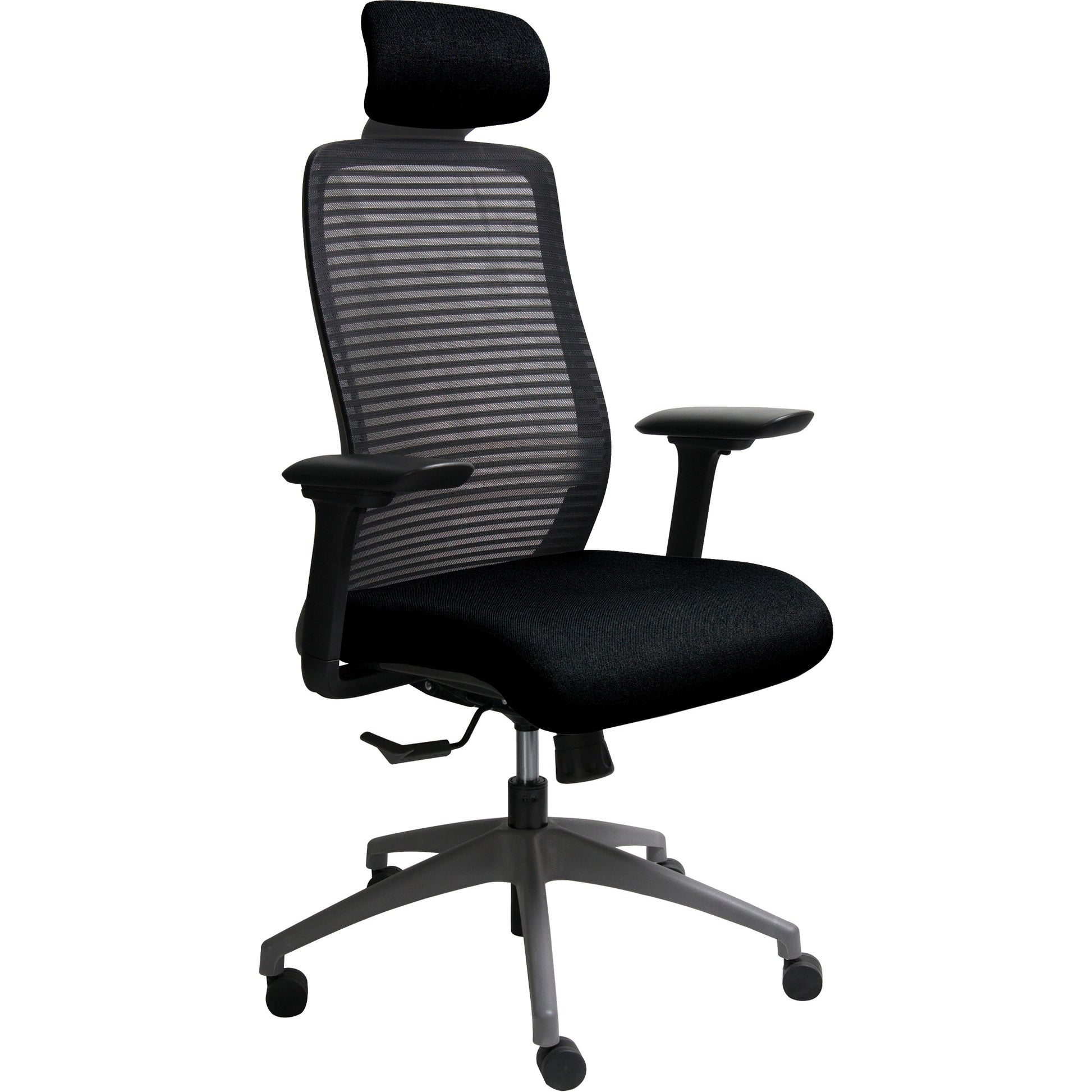 Era™ Series Adjustable Office Chair with Headrest, Fabric/Mesh, Black, 275 lbs. Capacity