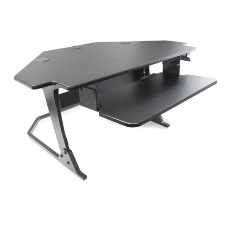 Goya™ Sit-Stand Corner Work Station, Desktop Unit, 20" H x 42" W x 37-4/5" D, Black