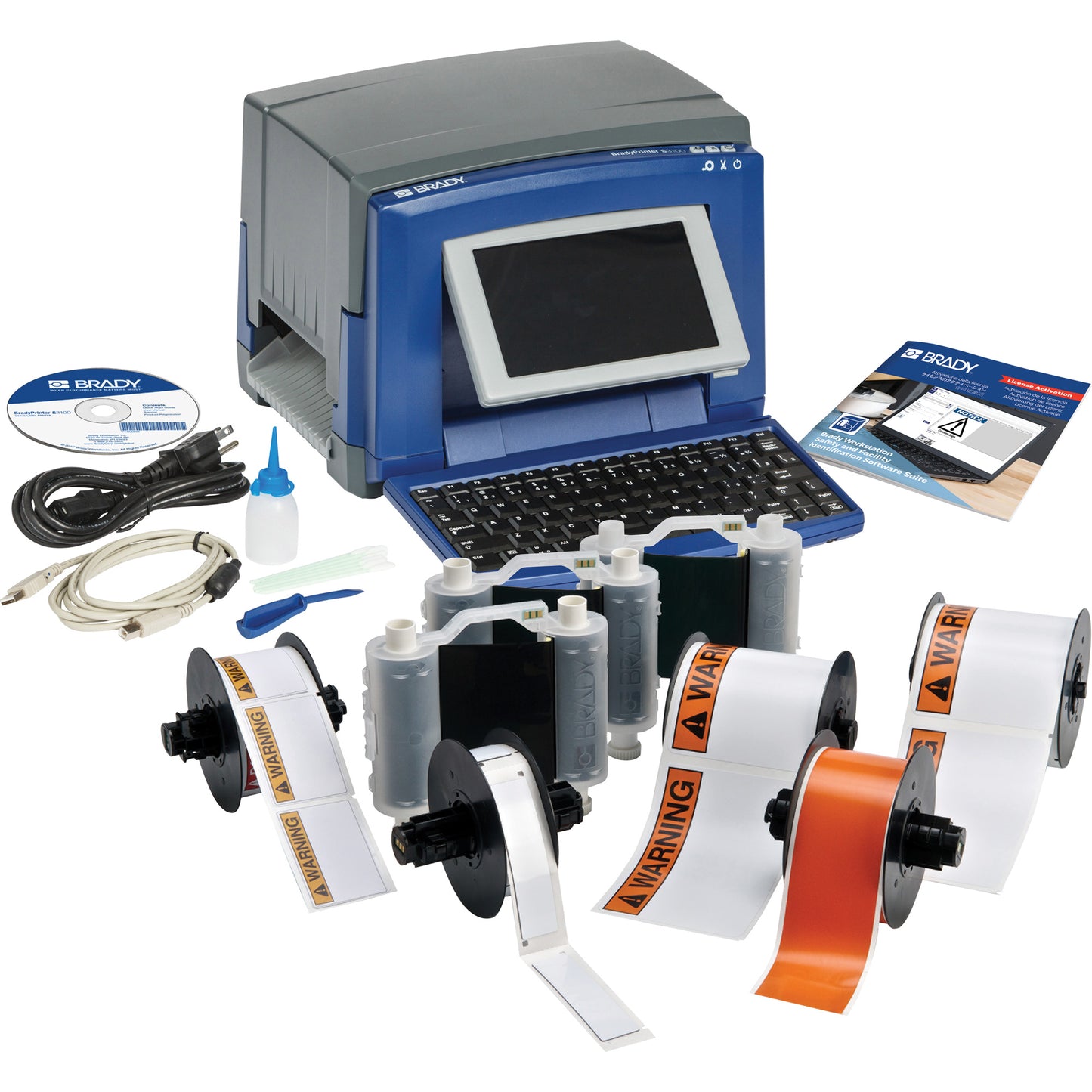 Brady S3100 Sign & Label Printer with Arc Flash Kit, 60" Tape, 3 IPS