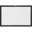Black MDF Frame Whiteboard, Dry-Erase/Magnetic, 36" W x 24" H