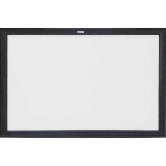 Black MDF Frame Whiteboard, Dry-Erase/Magnetic, 36" W x 24" H