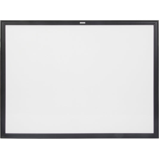 Black MDF Frame Whiteboard, Dry-Erase/Magnetic, 48" W x 36" H