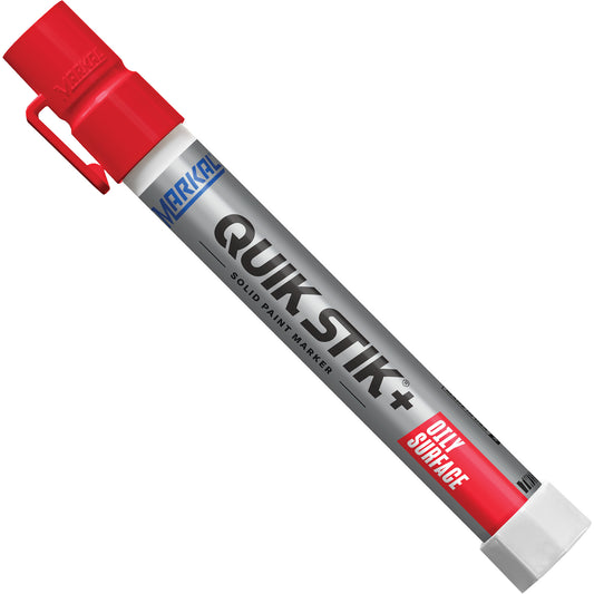 Quik Stik®+ Oily Surface Paint Marker, Solid Stick, Red