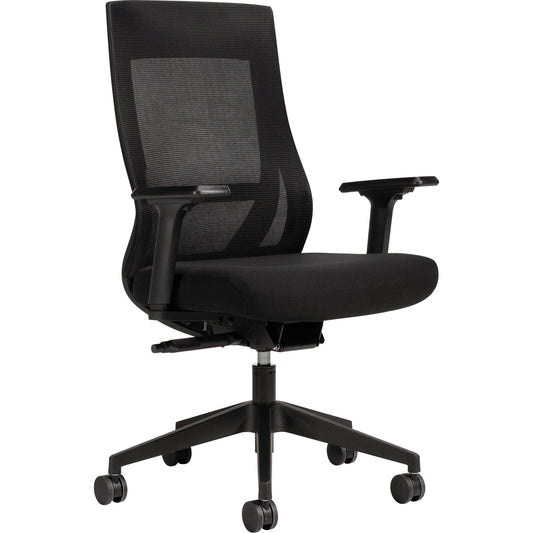 Zim High-Back Weight-Sensing Synchro-Tilter, Mesh, Black