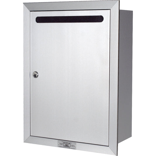 Recessed Collection Box, Wall -Mounted, 16-3/16" x 11-3/4", Aluminum