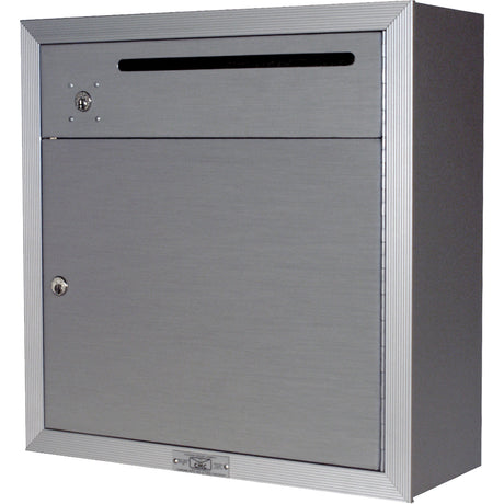 Collection Box, Surface -Mounted, 12-3/4" x 16-3/8", 2 Doors, Aluminum