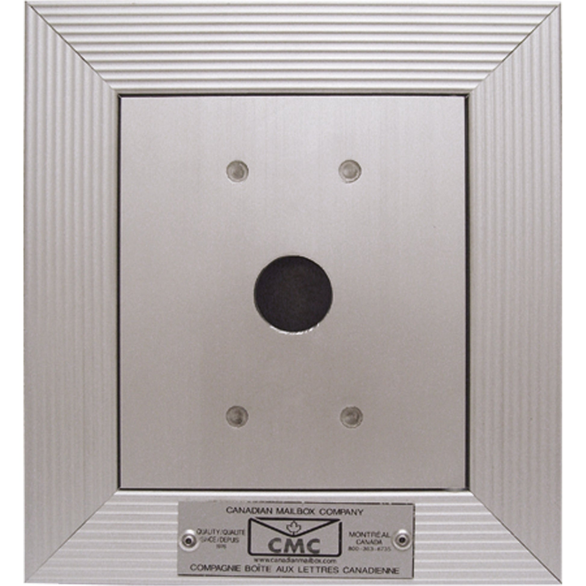 Full-Recessed Key Keeper Box, Wall -Mounted, 4-9/16" x 4", Aluminum