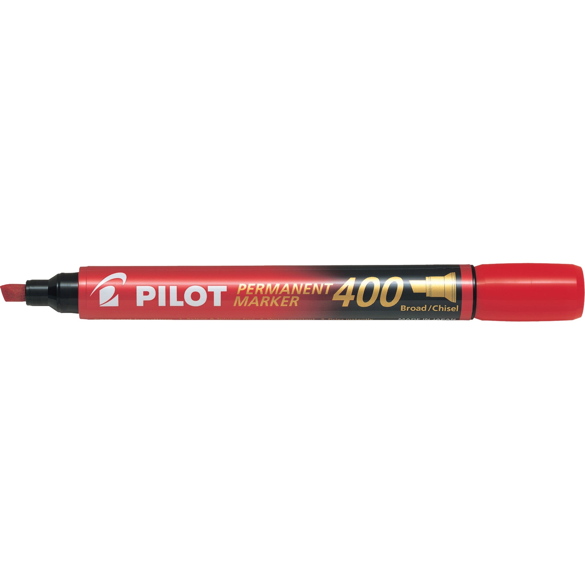 400 Permanent Marker, Chisel, Red