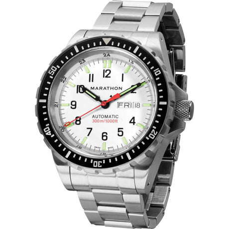 Arctic Edition Jumbo Day/Date Automatic with Stainless Steel Bracelet, Digital, Battery Operated, 46 mm, Silver