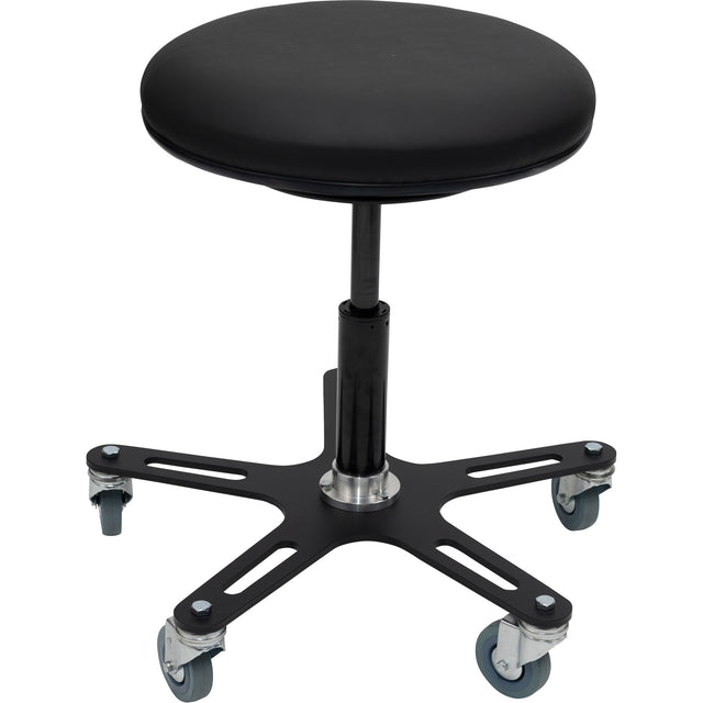 OmniStool Industrail Stool, Vinyl, 280 lbs. Capacity