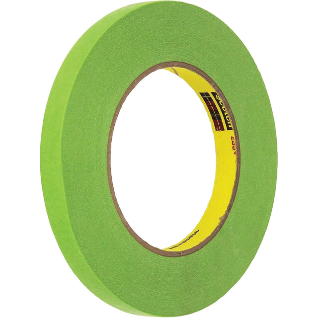 Scotch® Performance Masking Tape 233+, 12 mm (1/2") x 55 m (180'), Green