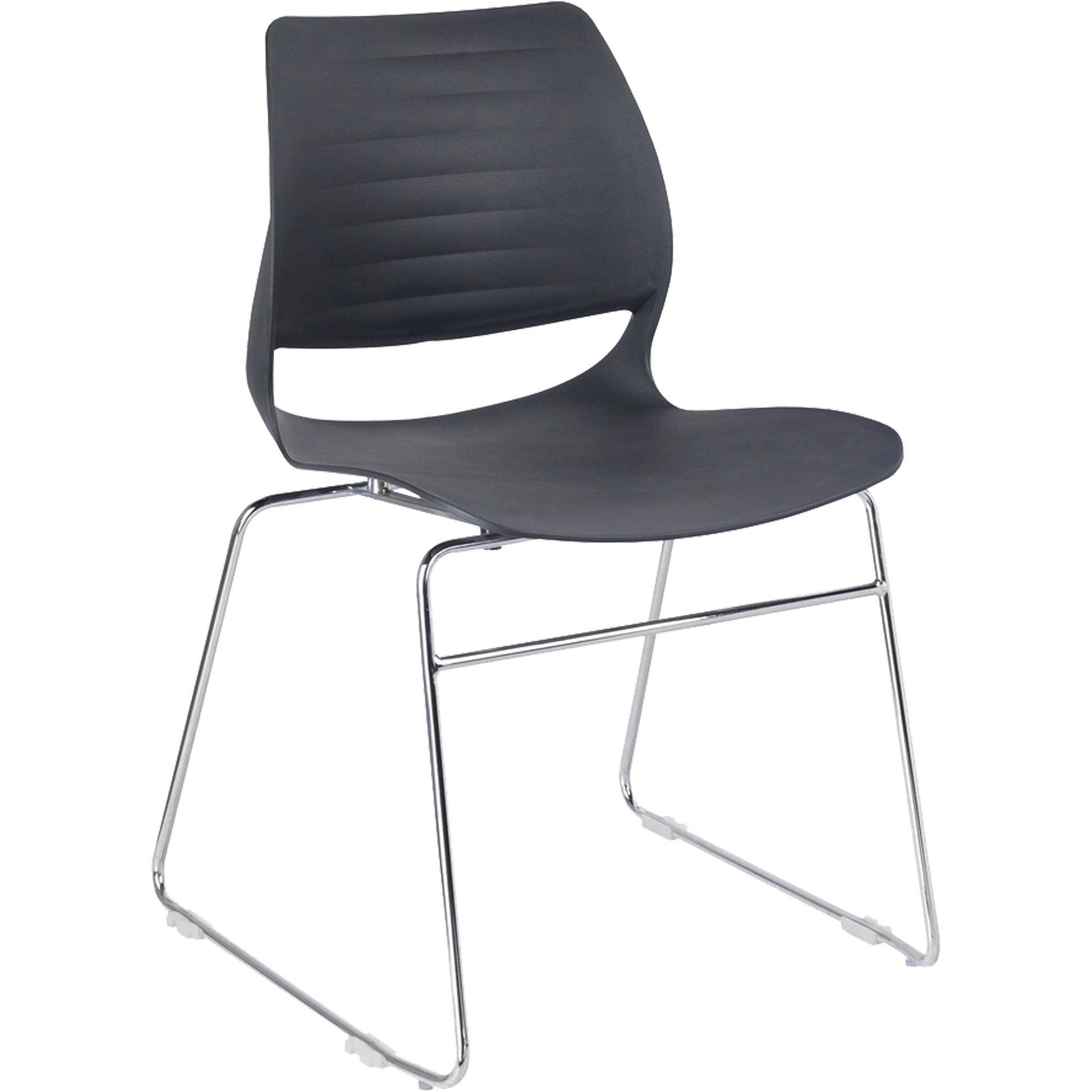 Stacking Chairs, Polypropylene, 32" High, 250 lbs. Capacity, Black