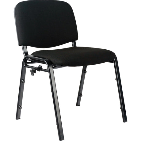 Stacking Chairs, Fabric, 32" High, 250 lbs. Capacity, Black