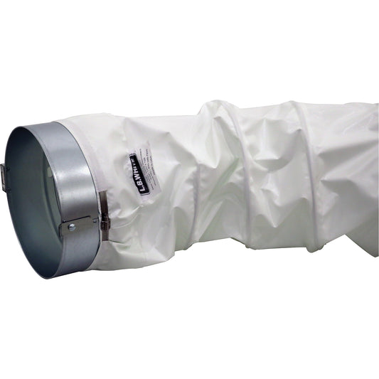 White 12" x 12' Distribution Ducting Kit, Adapter & Clamp