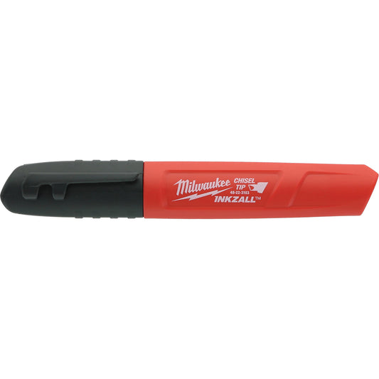 Inkzall™ Permanent Marker, Chisel, Black