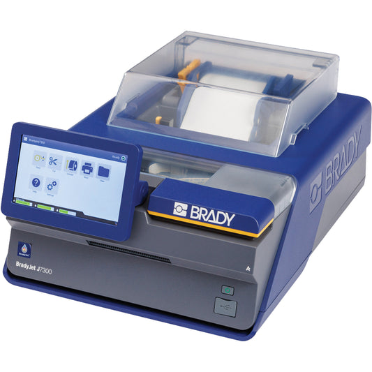 Brady J7300 Industrial Inkjet Colour Label Printer Wi-Fi with Safety & Facility ID Software, 48" Tape, 1.2 IPS