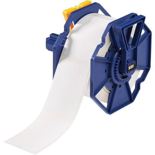 Brady Low-Halide Multi-Purpose Labels, Polyester, 2.17" L x 3.35" H, White