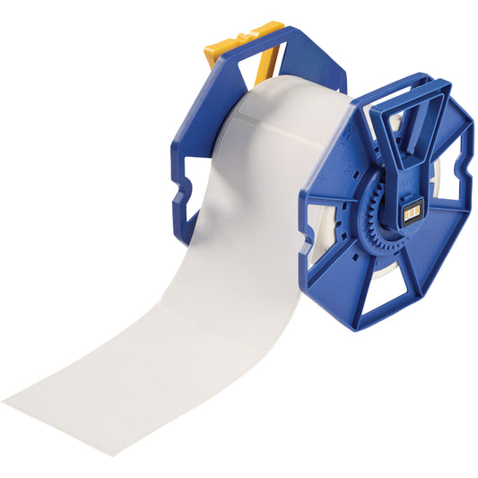 Brady Low-Halide Multi-Purpose Labels, Polyester, 3.5" L x 5" H, White