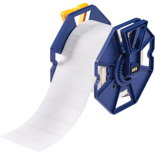 Brady UL Approved Permanent Adhesive Labels, Polyester, 3" L x 1" H, White