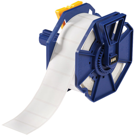 Brady UL Approved Permanent Adhesive Labels, Polyester, 2" L x 1" H, White